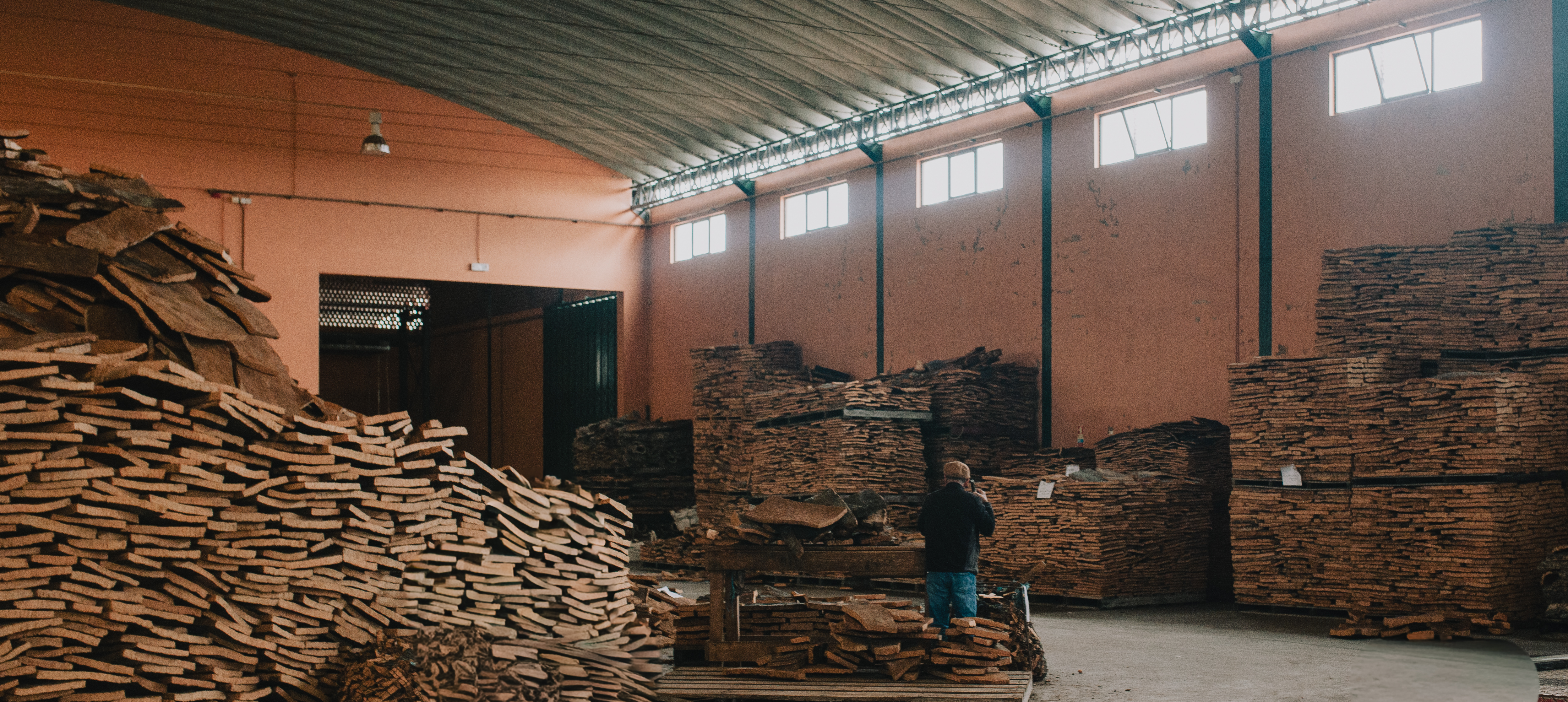 Inside a cork workshop